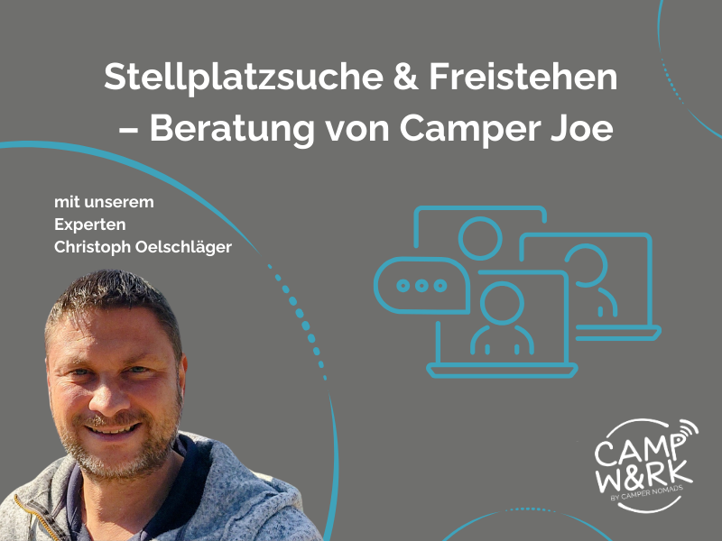 Christoph Stellplätze Freistehen beratung Camper Joe