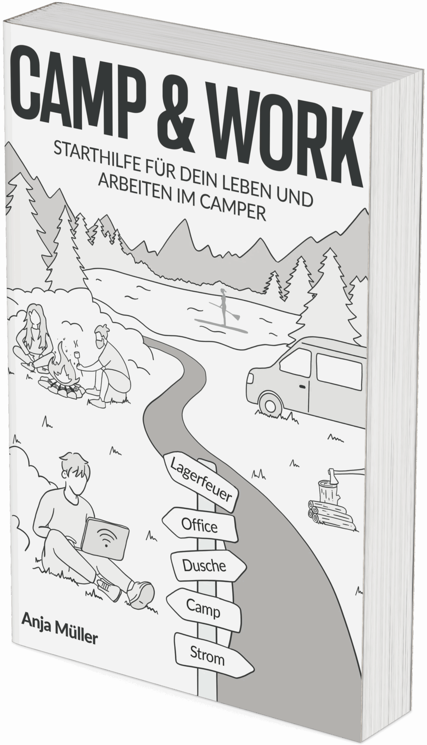 Starthilfe CAMP & WORK Buch Mockup