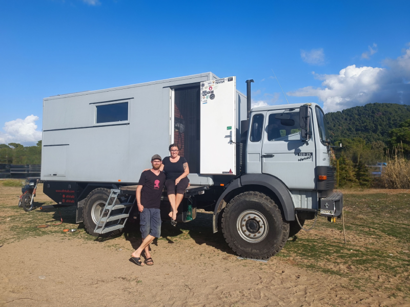 Jana und Mike Leben im Lkw Weltreise Elea Beach