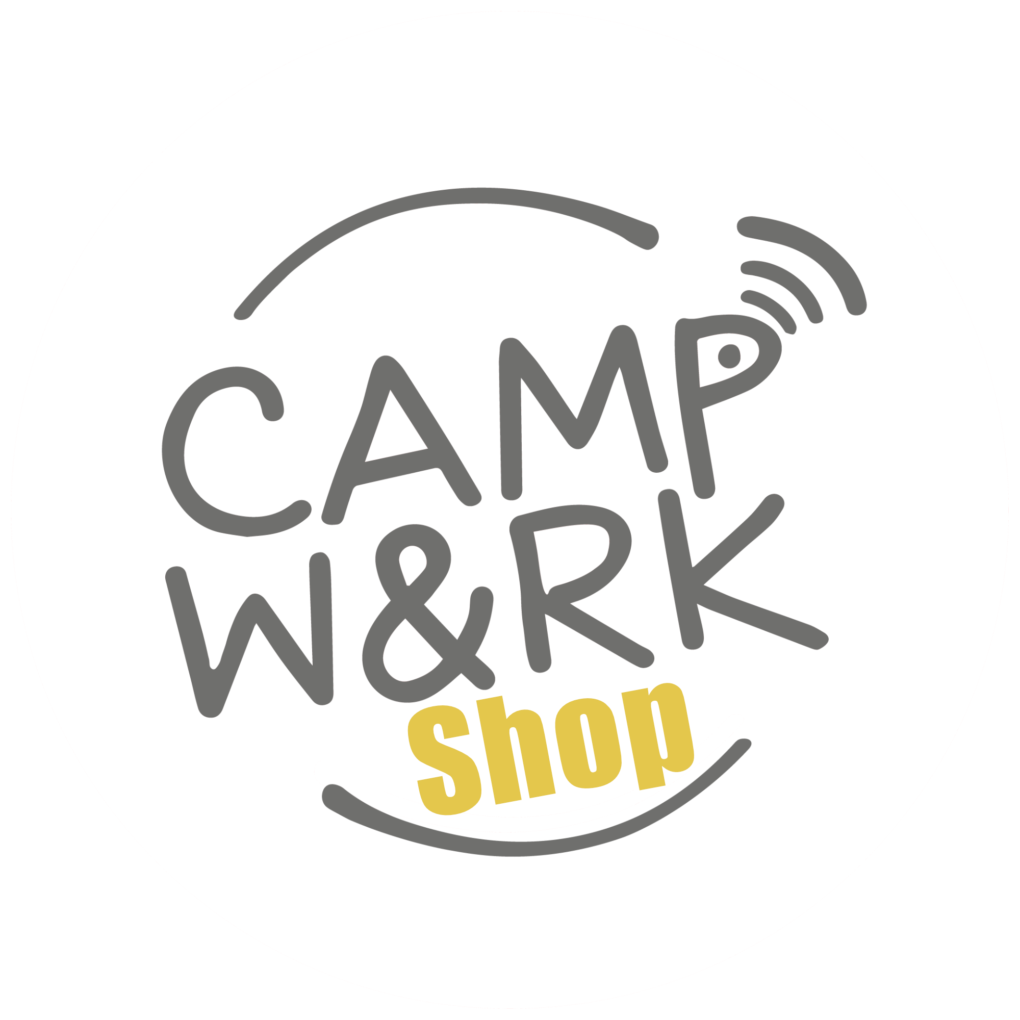 Logo CAMP and WORK Shop