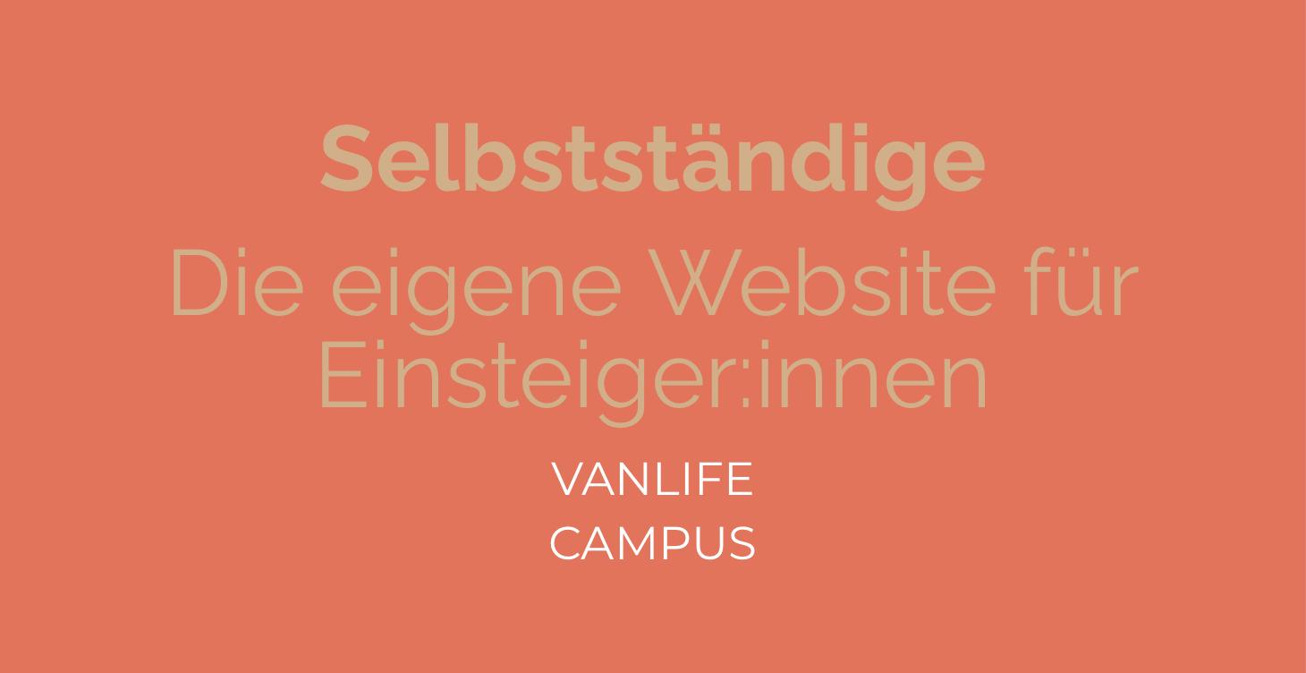 Beitragsbild Website für Einsteiger:innen